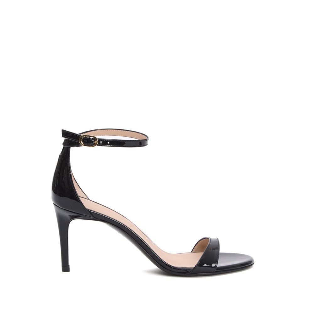 Stuart Weitzman Black Patent Sandals